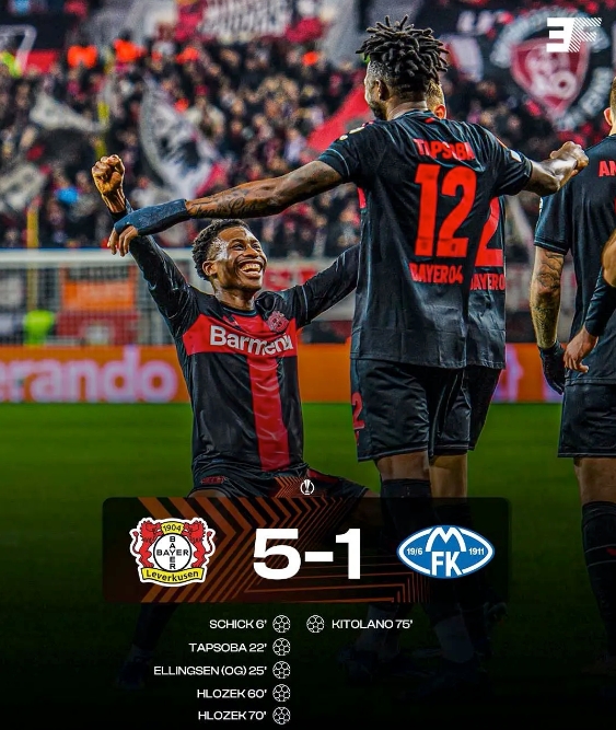 勒沃庫森全勝晉級！歐聯(lián)杯16強門票已拿下